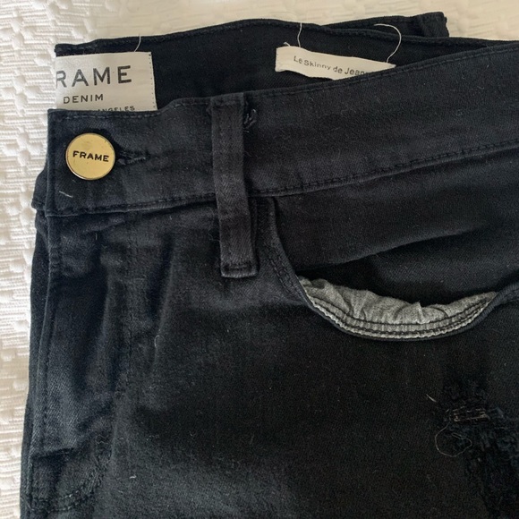 frame black skinny jeans - Picture 2 of 6